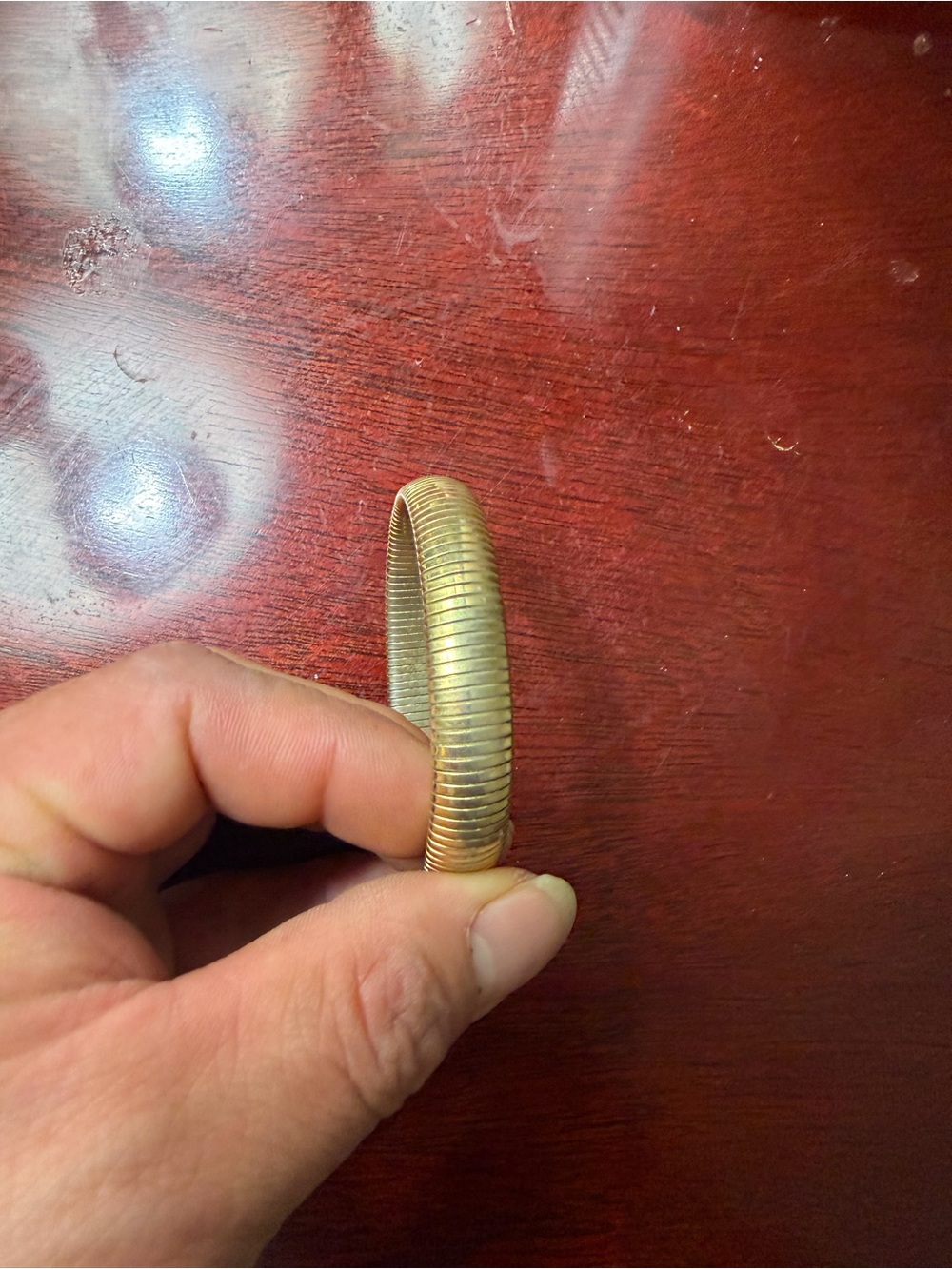 Gold-Colored Flexible Reptile Hide/Accessory - Gold
